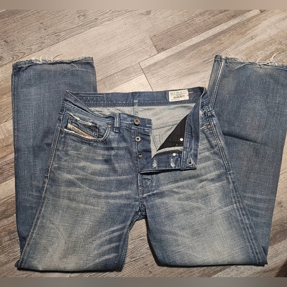 💙Diesel Jeans Almost Vinta Italian 31x30 Bootcut Button Jeans - Picture 12 of 15